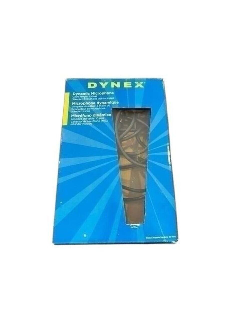 Dynex Dynamic Microphone w/Cord 10 feet